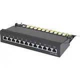 Renkforce 12 Port Netzwerk-Patchbox CAT 6a 1 HE Bestückt