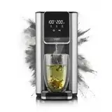 Caso HW 630 Turbo-Heißwasserspender: Perfekt für Tee, Kaffee, Babynahrung, 2600W, 13 Temp.-Einstellungen (40-100°C), 7 Mengenausgaben, 2,5L Tank, Energiesparend, Edelstahl, Wasserfilter
