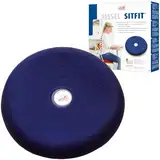 Sissel 22914 SITFIT, Luftgefülltes Balancekissen für aktives Sitzen und Training, blau, Ø 36 cm, 36 x 16 x 6,5 cm