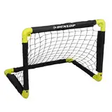 Dunlop Fußballtor - Klappbar Fußballtore für Kinder - Schnelle Montage - 55 x 44 x 44 cm - Schwarz/Gelb