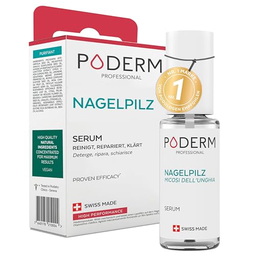 PODERM - NAGELPILZ-BEHANDLUNG | Revitalisierender | Professionelle Fuß/Handpflege | Einfach/Schnell | Made in Switzerland