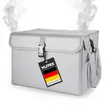 VLITEX Akku Sicherheitsbox XL | Hochwertig | 4 Feuerfeste Lagen | Lipo Safe Bag für Lithium Ionen Batterien | Akkus sicher laden und lagern | PREMIUM Aufbewahrungsbox, Ladebox, Branschutzbox