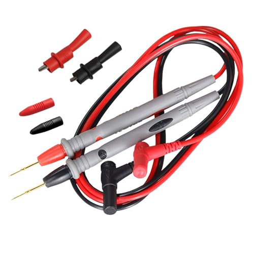 PT1005 Universal-Digital-Multimeter Probe-Messleitungen, 1000V 20A, Multimeter-Prüfspitzen mit Nadelspitze, Prüfvorrichtung Bleisonde Draht Pen Kabel, sehr präzise Sondenkabel für elektrische