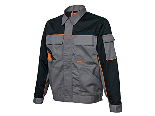 Profesional Arbeitsjacke Sicherheitsjacke JACKE Grau Arbeitsschutzjacke (PROF-G-J) (52)