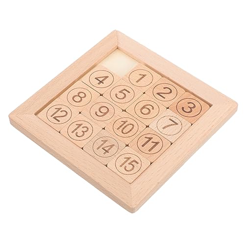 Supvox Pädagogisches Schiebe Puzzle Aus Holz Lernspielzeug Für Frühen Entwicklung Lustiges Zahlenrätsel Für Kreative Spielstunden