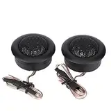 Tyenaza Audio Hochtöner Audio Lautsprecher, Auto Hochtonlautsprecher Allgemeines Paar 12V 120W Auto Mini Super Power Lauter Dome Audio Lautsprecher Hochtöner Lautsprecher Horn