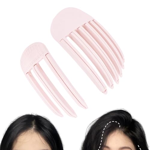 Yeomju 2 Stück Volumen Haarspangen, Volumenclip für den Haaransatz, Haarwurzeln Lifting Clips für Fluffige Pony und Hohe Krone Frisur (Pink)