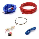 Buaak Auto Verstärker Kabel Set, Subwoofer Kabel Set,Verstärker Kabelsatz,Car Hifi Kabel Set,Endstufe Kabel Set Für Die Meisten Autoradio-Ersatzteile Und -Modifikationen