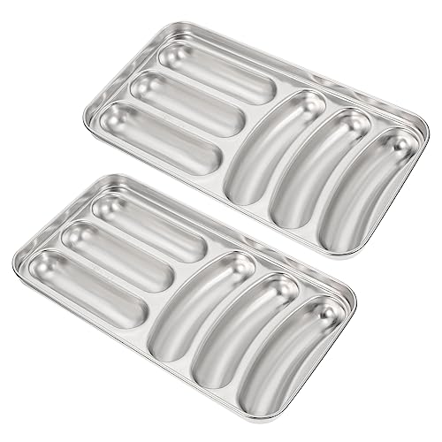 Cabilock 1 Set Haushalt Edelstahl Wurst Baby Hot Dog Nicht-brechen Leicht Zu Reinigen