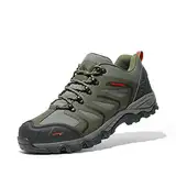 NORTIV 8 Herren Wanderschuhe Trekkingschuhe Outdoorschuhe Wasserdicht Hiking Shoes Kletterschuhe Bergsteigen Klettern Wandern Schuhe Armee/GRÜN/SCHWARZ/ORANGE 160448_Low-E Größe 43 (EUR)