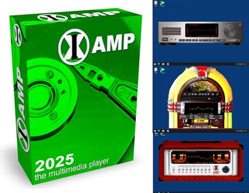 1X-AMP - Audioplayer (2025er Version) MP3 Player Software, Virtuelle Hifianlage, Jukebox und Audio Player Windows