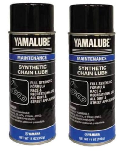 Yamaha Yamalube Acc-SYNCH-AI-NL Synthetisches Kettenschmiermittel, Yamalube OEM – (2) Dosen mit 325 ml