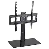Maclean MC-450 TV-Ständer Standfüß TV Bildschirm Stand für 32-65" QLED LCD LED OLED Plasma Fernseher bis max. 40kg max. VESA 400x400, Höhenverstellbar