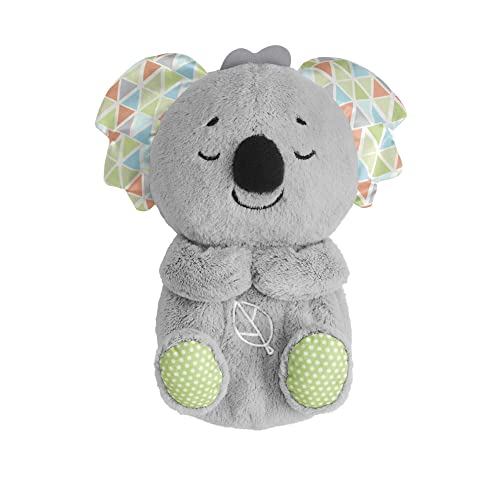 Fisher-Price Schlummer-Koala mit Sanfter Musik, Licht & Rhythmischen Atembewegungen | Koala Kuscheltier Baby Spielzeug | Nachtlicht mit Musik für Babys | Baby Erstausstattung Neugeborene 0+, HBP87