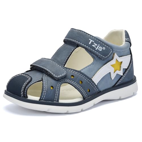 TZJS Jungen Mädchen Sandalen Kinder Sommer Sandalen (Hellblau 23)