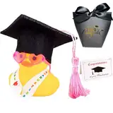MXYZQDE Bachelor Geschenk,Bachelor Abschluss Geschenk Humoristische Ente Mit Black Box Und Graduation Card Geeignet für High School Studenten,Die Kurz Vor Dem Abschluss Stehen Student Meister