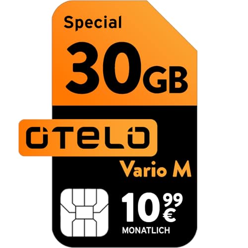 otelo Vario M Special | Allnet 30 GB | 10,99 EUR/Monat | LTE 50 | 24 Mon. Laufzeit