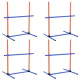 mioule 4-Pack Agility Set Hunde Groß Klein, HüRden Set - Hundesport - Slalomstangen Hund - Agility HüRden