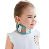 QCHIAN Kinder-Nackenneigungskorrektur, Kinder-Nackenstütze, korrekte Haltung, Baby-Halskrause, Halskrause, pädiatrische Halskrause zur Unterstützung von Kinderverletzungen (Color : Blue)