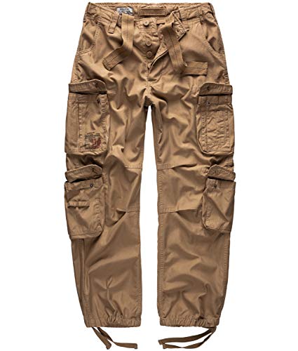 Surplus Raw Vintage Airborne Herren Cargo Hose, beige, L