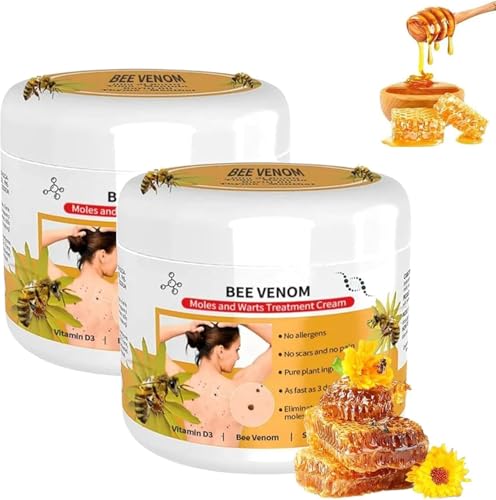 2 Stück Bienengift ????? ?????? Creme Bienengiftsalbe für Arm Taille Füße Bein alle Hauttypen, Bee Venom Creme für Frauen und Männer