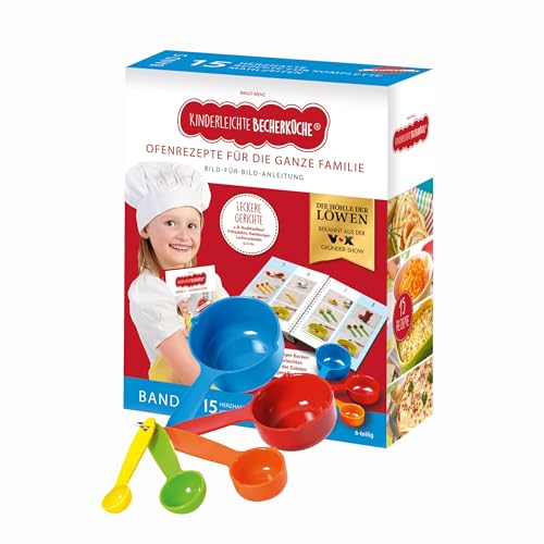 Becherküche® Ofen-Rezepte für die ganze Familie | Backset inklusive 5 bunten Messbechern zum Abmessen der Zutaten | Mit 15 herzhaften Rezepten für komplette Mahlzeiten [Deutsch]