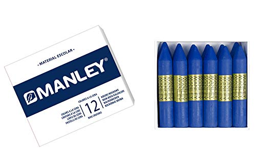 MANLEY 43 – Wachsmalstifte, 12 Stück