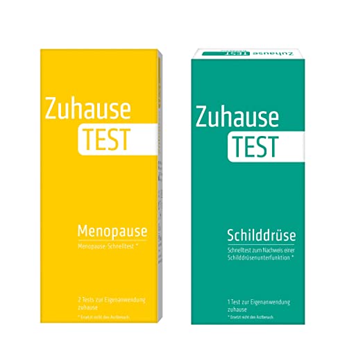 ZuhauseTEST Menopause + ZuhauseTEST Schilddrüse | Schnelltests für Zuhause | Schnelle Ergebnisse