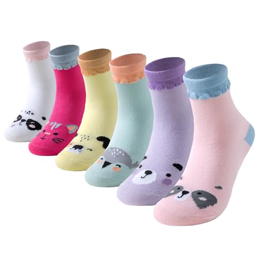 Cirorld Socken Kinder Junge 6 Paare wandersocken schulkind Kindersocken Baumwolle Socken 2-14 Jahre