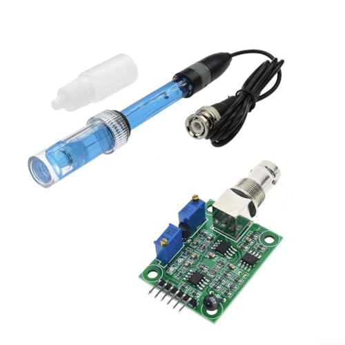 Für pH-Messmodul mit BNC-Stecker, zuverlässiger Sensor für den Einsatz in Laboreinrichtungen und Aquarien (Modul + Sonde (Modul)