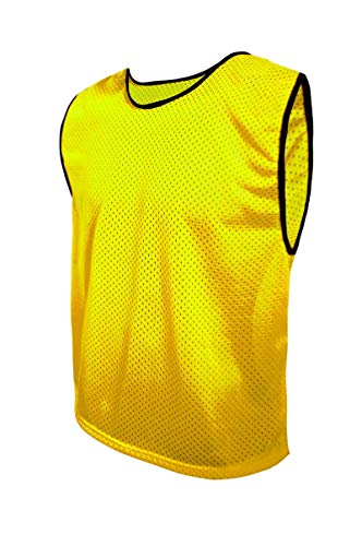 SPORTSBIBS Fußball Leibchen für Kinder und Erwachsene, Markierungshemd/Trainingsleibchen, ohne Logo, Team-Spiel Bibs, Kennzeichnungshemd Herren Damen Senioren Junioren, 8 Farben