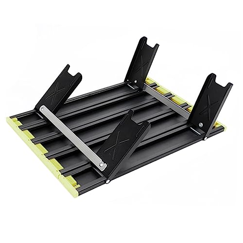 KICHOUSE Klapptisch Portable Table outdoortisch Grill beistelltisch picknicktisch gartentisch ausziehtisch Picnic Table Grilltisch Campingtisch Camping Schreibtisch Aluminiumlegierung Black