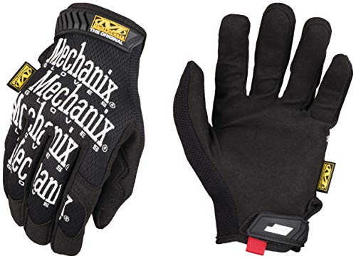 Mechanix Wear: Original Arbeitshandschuh mit sicherer Passform, Kunstleder-Performance-Handschuhe für den Mehrzweckeinsatz, langlebige, Touchscreen-fähige Sicherheitshandschuhe (Schwarz, Medium)