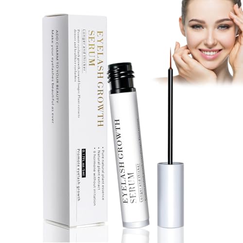 Wimpernserum,Natürliches für schnelleres Wimpernwachstum,Wimpernwachstumsserum,vollere und längere Wimpernpflege,Wimpernserum hormonfrei, Wimpernverlängerung,fördert gesunde kräftige Wimpern(5ML)