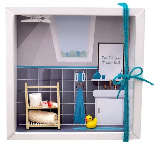 ZauberDeko Geldgeschenk Verpackung Badezimmer Renovierung Bad Zubehör Gutschein Geschenk Personalisiert