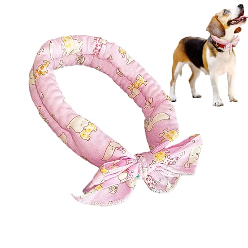 Kühlendes Bandana für Hunde, Kühlkragen für Hunde, Eishalswickel für Haustiere, atmungsaktiv, für Camping, Wandern, Reisen