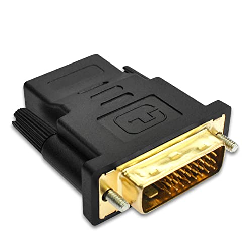 LuoshaPUCY DVI auf HDMI Adapter - Buchse zu Stecker (24+1) - 1080p - Schwarz