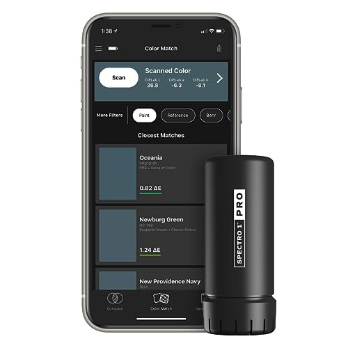 Spectro 1 Pro mobiles Spektralphotometer – Tragbares Farbabstimmungswerkzeug für Farbe, Textil, Kunststoffe und mehr – Spekulare enthalten (SCI) – Echte Farbanalyse ohne Beeinträchtigung der Messung