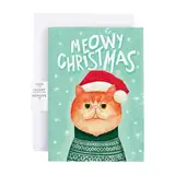 Endless Meowy Christmas With Glitter, Musical Christmas Cards, Christmas Greeting Card With Envelope, Funny Prank Christmas Card For Cat Loves, Loops A Meowy Christmas Song Over 3 Hours