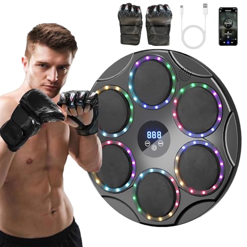 TODO Music Boxing Machine, Smart Bluetooth LED Musik Boxmaschine, 9 Geschwindigkeitsmodi und Bunte Lichter