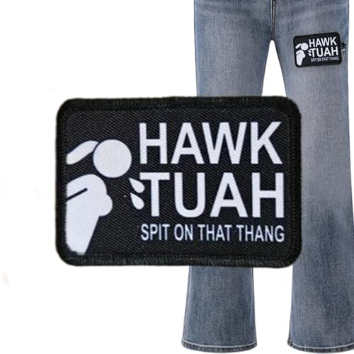 Hawks Tuah Funny Patch - Hawks Tush Patch - 2024 Spit On That Thing Patch Stickerei Abzeichen Aufkleber - Hawk Lustiger Gestickter Patch - Schuhe Mützen Stoffflicken Für Stoffbegeisterte