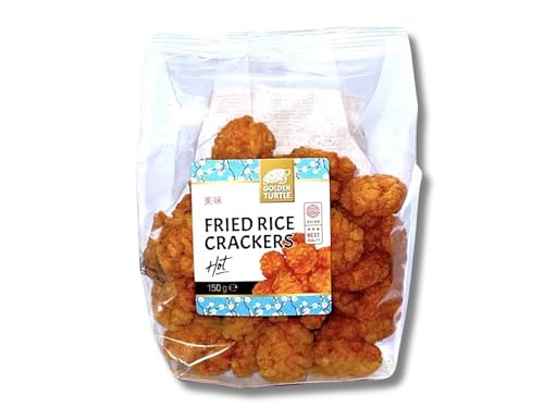 GOLDEN TURTLE Gebratene Reiscracker Scharf - Knusprige & Feurige Reiscracker - OG ASIA - 150g