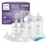 Philips Avent Babyflaschen Natural Response, Geschenkset für Neugeborene – Babys von 0–12 Monaten und älter (Modell SCD838/13)