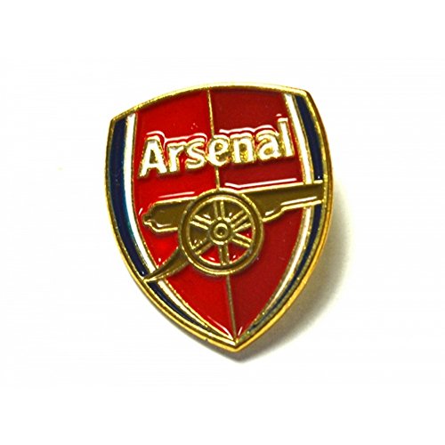 Arsenal FC offizieller Fußball-Anstecker mit Teamwappen (Einheitsgröße) (Rot/Goldfarben)