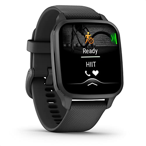 Garmin Venu Sq 2 Music - GPS-Fitness-Smartwatch mit 1,4" AMOLED Display, integriertem Musikplayer, Schlafanalyse und über 25 Sport-Apps. Garmin Pay, bis zu 11 Tage Akkulaufzeit und wasserdicht.
