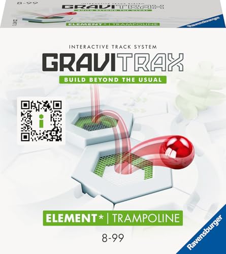 Ravensburger GraviTrax Element Trampolin 22417 - Erweiterung für deine Kugelbahn - Murmelbahn und Konstruktionsspielzeug ab 8 Jahre