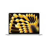 Apple 13" MacBook Air Laptop mit M3 Chip: 13,6" Liquid Retina Display, 16 GB gemeinsamer Arbeitsspeicher, 256 GB SSD Speicher, beleuchtete Tastatur, 1080p FaceTime HD Kamera, Polarstern