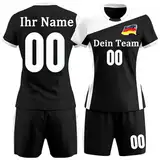 Benutzerdefiniertes Volleyball Trikot mit Name und Nummer des Teams für Mädchen und Frauen Personalisiertes Volleyball Shirt und Shorts für Jungen