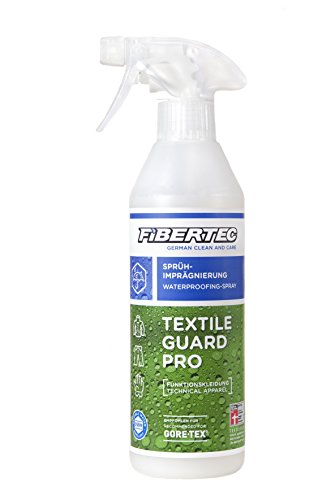 Fibertec Textile Guard Pro, leistungsstarkes Imprägnierspray für synthetische Stoffe, Outdoorbekleidung mit und ohne Membran, 500 ml