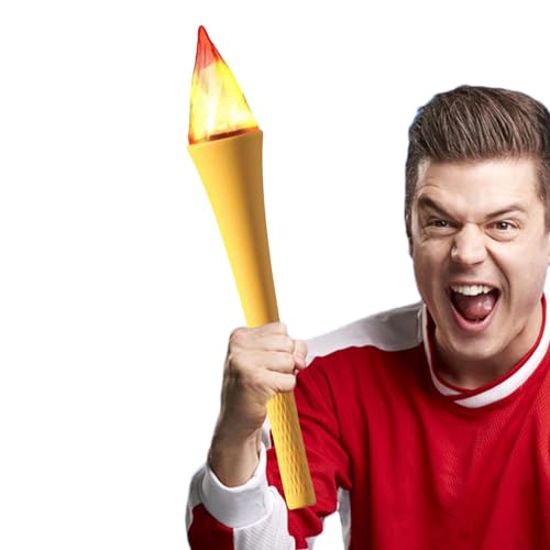 Wpsagek Leuchtende Fackel, 40cm Led Fackeln Mit Flammeneffekt, Realistische Fackel Taschenlampe Spielzeug, Sportwettkämpfe Fackeln Spielzeug Für Kinder